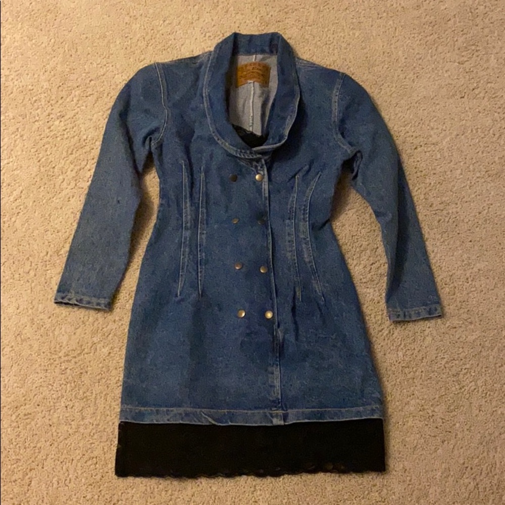 Retro Paris Blues Jean Dress!